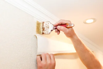 Pose de papier peint à Luc-Armau — revêtements muraux et toiles de verre